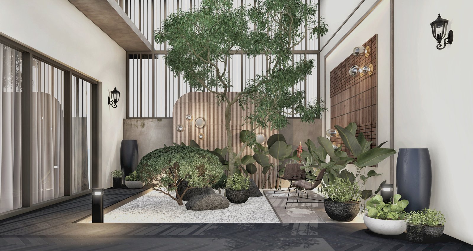 interior courtyard